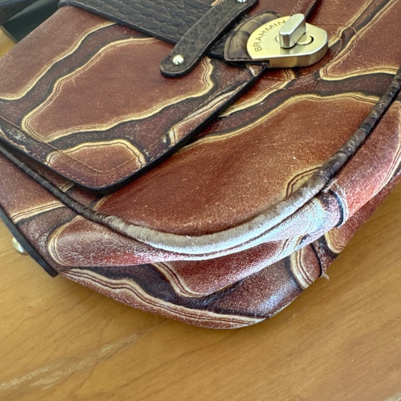 Limited Edition Brahmin croc embossed leather bag - Picture 5 of 16